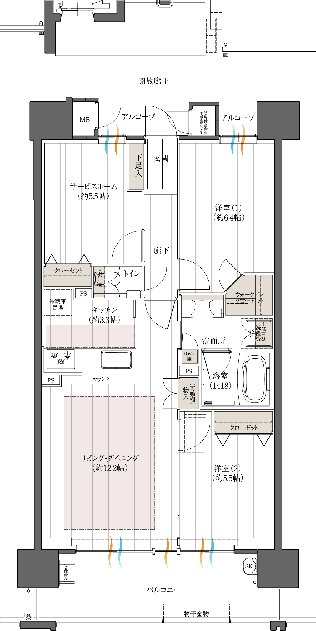 Bタイプ 間取り図