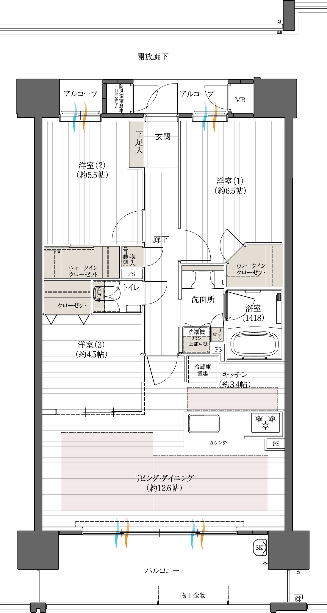 Cタイプ 間取り図