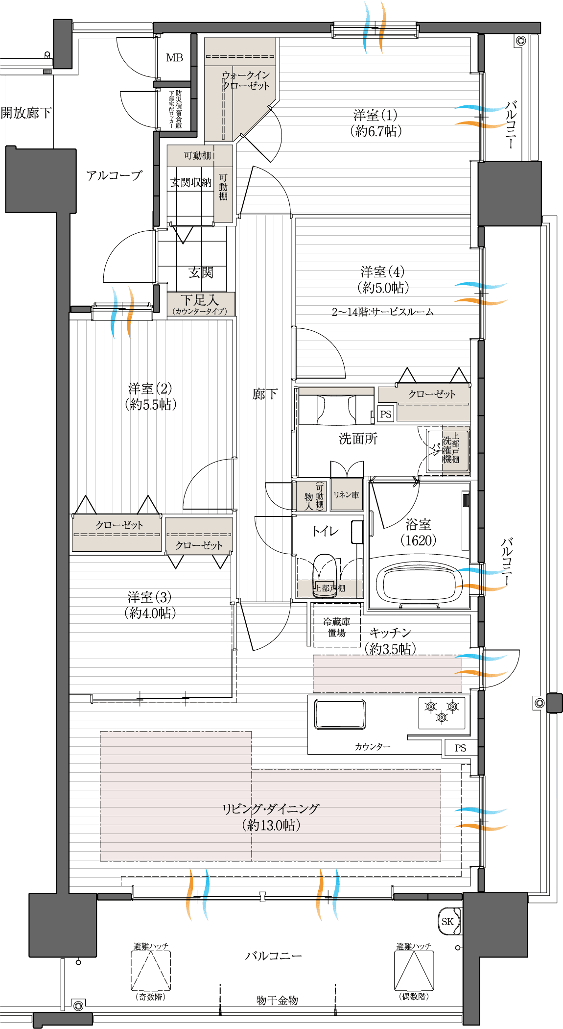 Dタイプ 間取り図